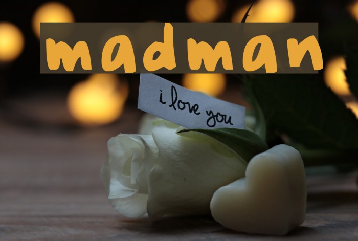 madman Font examples