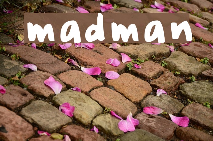 madman Font examples