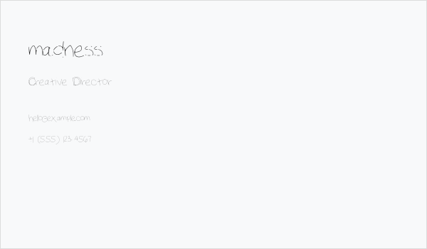 madness Business Card