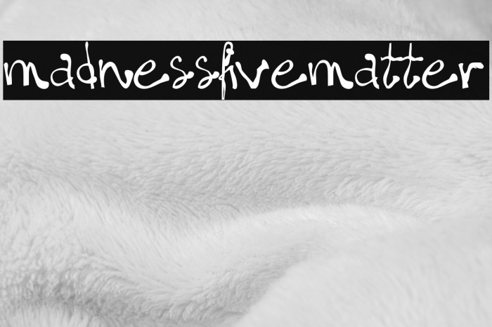 madness=five$matter! Font examples