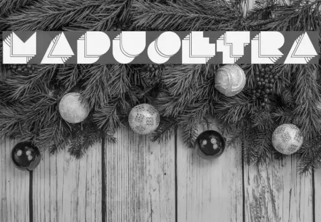 maduoETRA Font examples