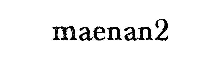 maenan2  नि: शुल्क फ़ॉन्ट्स डाउनलोड