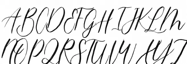 magdalena script Polices MAJUSCULES