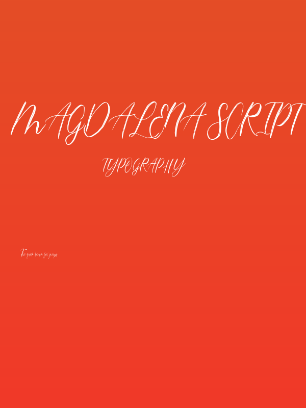 magdalena script Poster