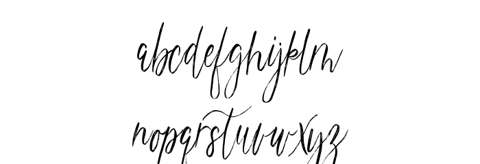 magdalena script Font LOWERCASE