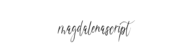 magdalenascript  font caratteri gratis