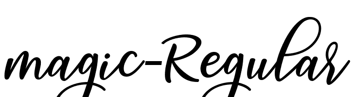 magic-Regular  font caratteri gratis