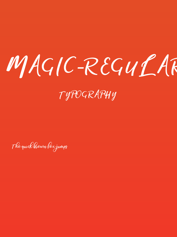 magic-Regular Poster