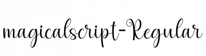 magicalscript-Regular  baixar fontes gratis