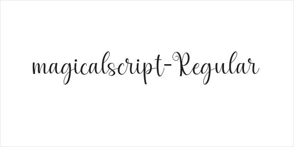 magicalscript-Regular Logo