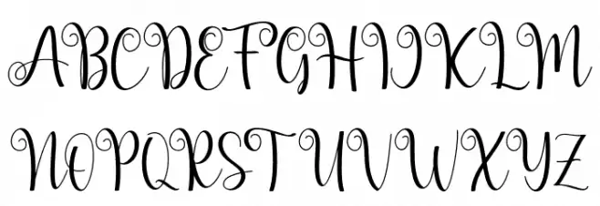magicalscript-Regular Schriftart Groß