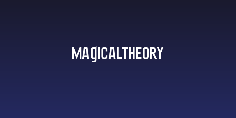 magicaltheory Social Header
