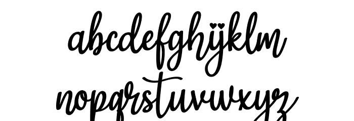 magiclove Font LOWERCASE