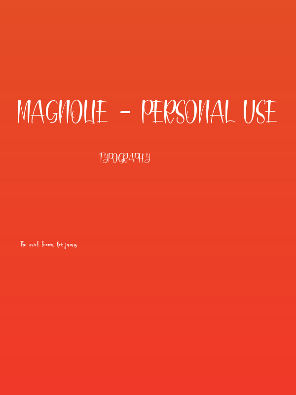 magnolie - personal use Poster