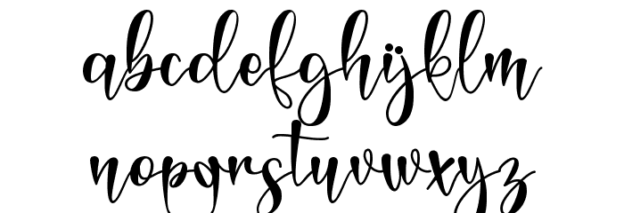 magnolie - personal use Font LOWERCASE