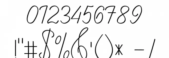 maheishia Font OTHER CHARS