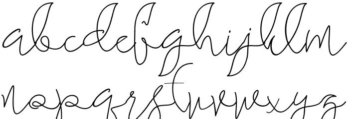 maheishia Font LOWERCASE