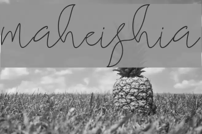 maheishia Font examples