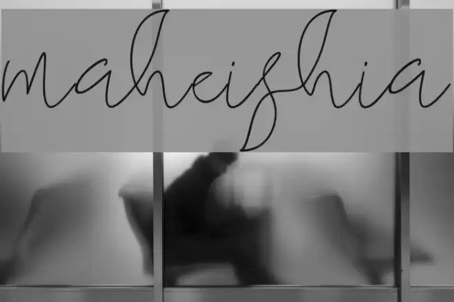 maheishia Font examples