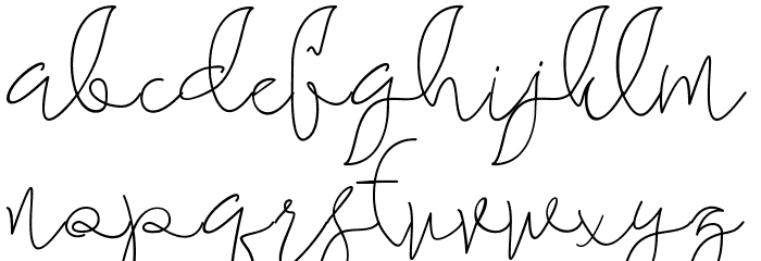 maheishia Font LOWERCASE