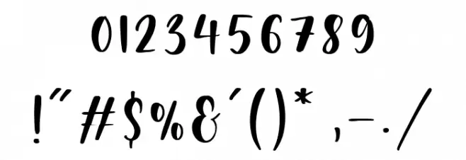 mahelisa Font OTHER CHARS