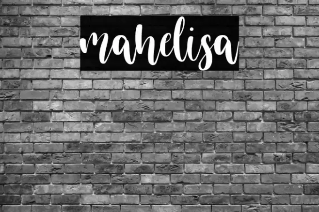 mahelisa Font examples