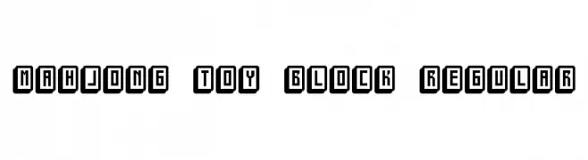 mahjong toy block Regular 