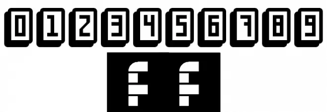 mahjong toy block Regular Font OTHER CHARS