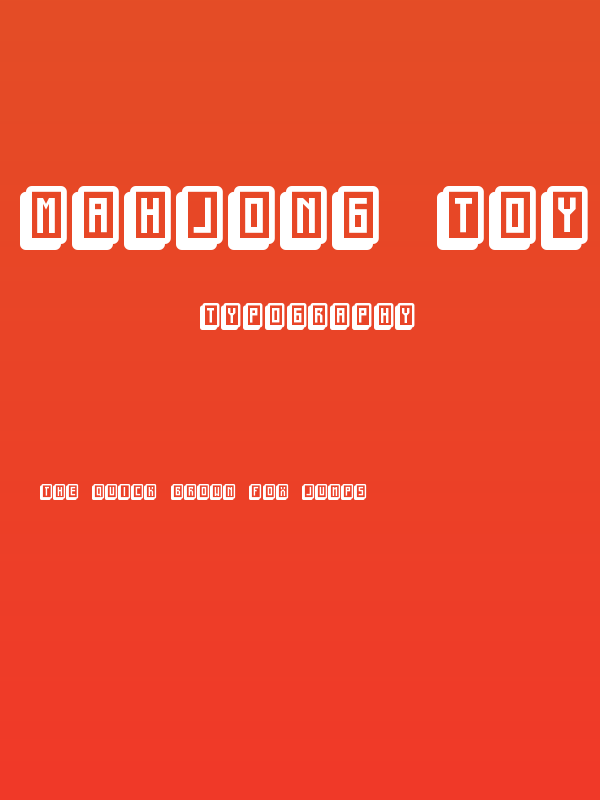 mahjong toy block Regular Poster