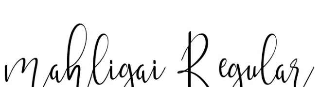 mahligai Regular  Frei Schriftart Herunterladen
