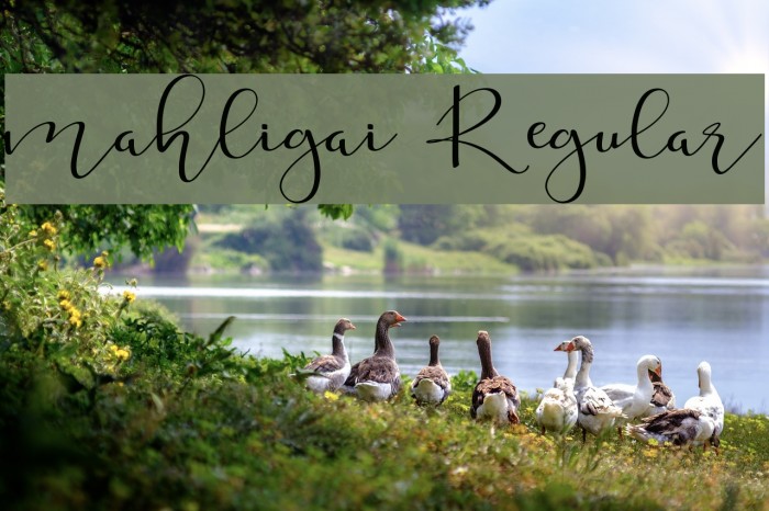 mahligai Regular Font examples