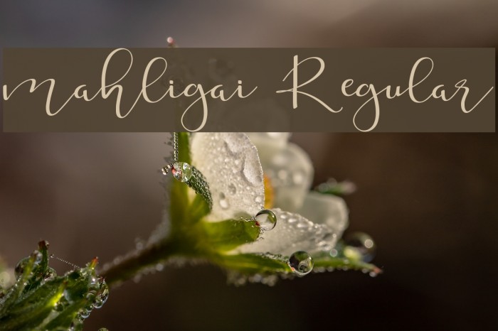 mahligai Regular Font examples