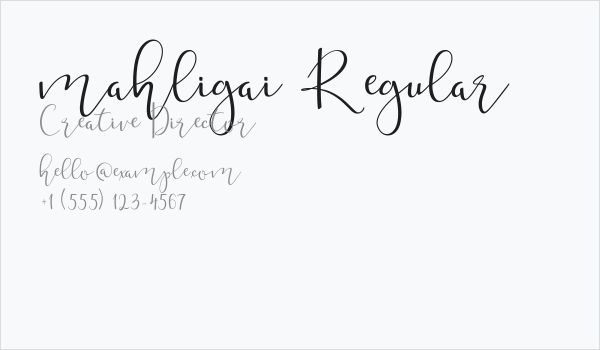 mahligai Regular Business Card
