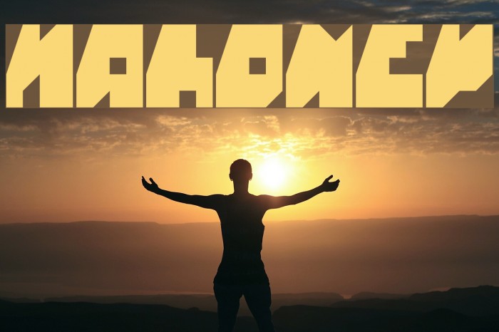 mahoney Font examples