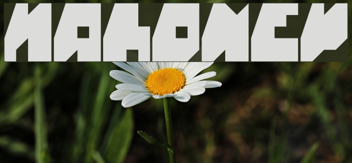 mahoney Font examples