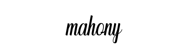 mahony  免费字体下载