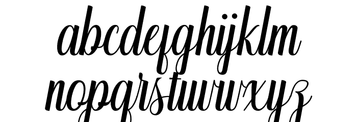 mahony Font LOWERCASE