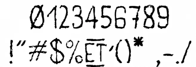 main levée regular1 Font OTHER CHARS