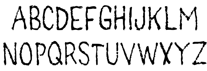 main levée regular1 Font LOWERCASE