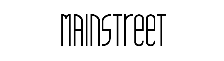 mainstreet  font caratteri gratis