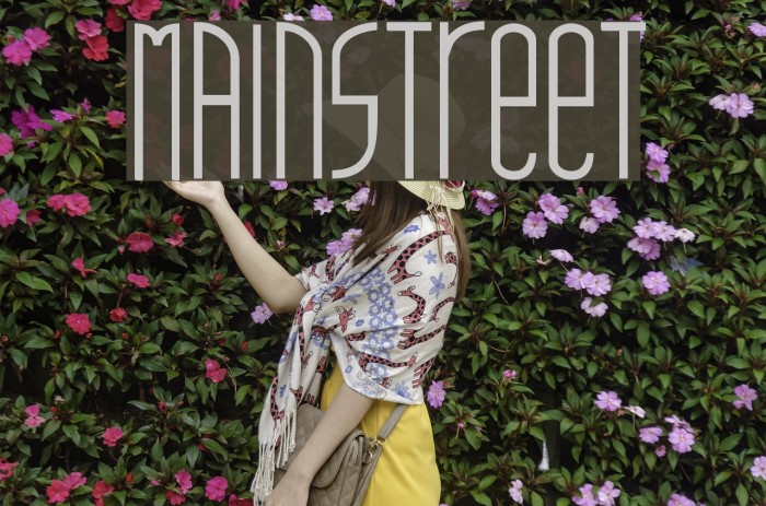 mainstreet Font examples