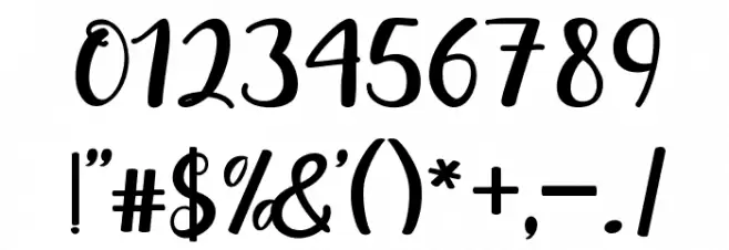 maisha-script Font OTHER CHARS