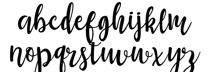 maisha-script Font LOWERCASE