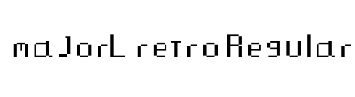majorL retro Regular  font caratteri gratis