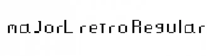 majorL retro Regular  नि: शुल्क फ़ॉन्ट्स डाउनलोड