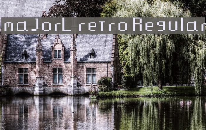 majorL retro Regular Font examples