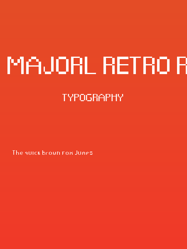 majorL retro Regular Poster