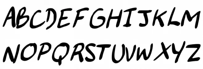 majusculesBD Font Litere mari