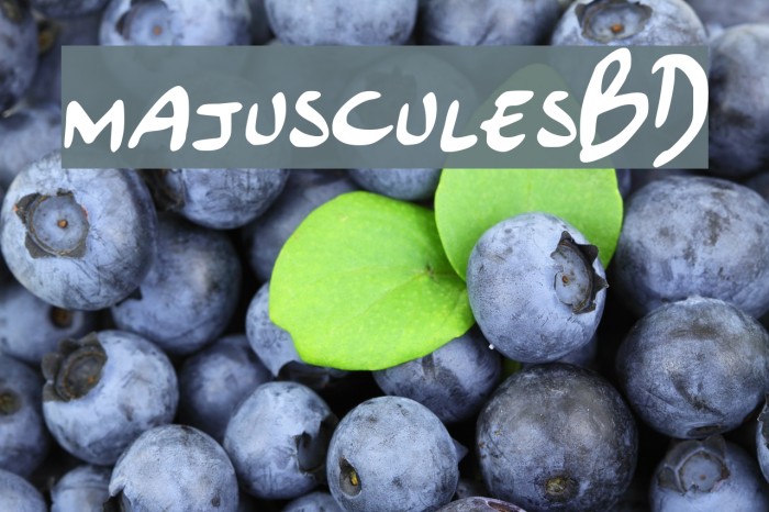 majusculesBD Font examples