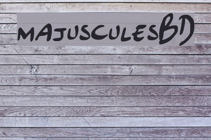 majusculesBD Font examples